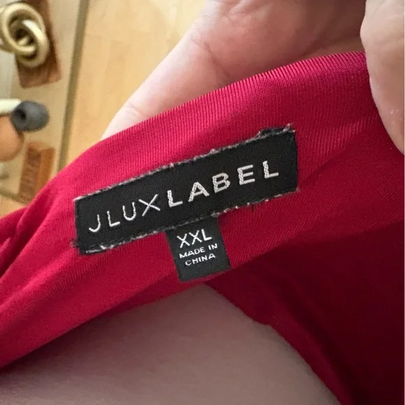 JLUXLABEL Burgundy Tabitha Halter Rose Mini‎ Dress Size XXL - Picture 7 of 10